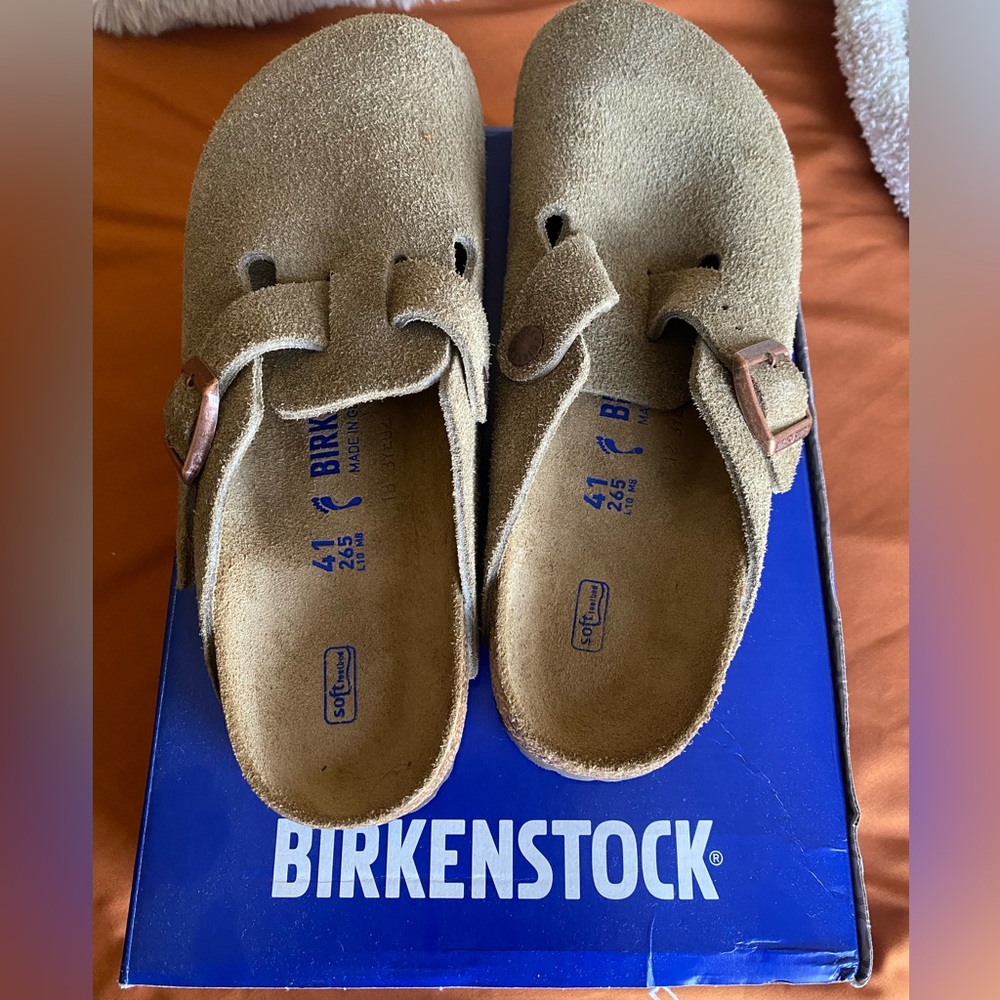 Birkenstock Boston clogs size 41 in taupe - Brand New
